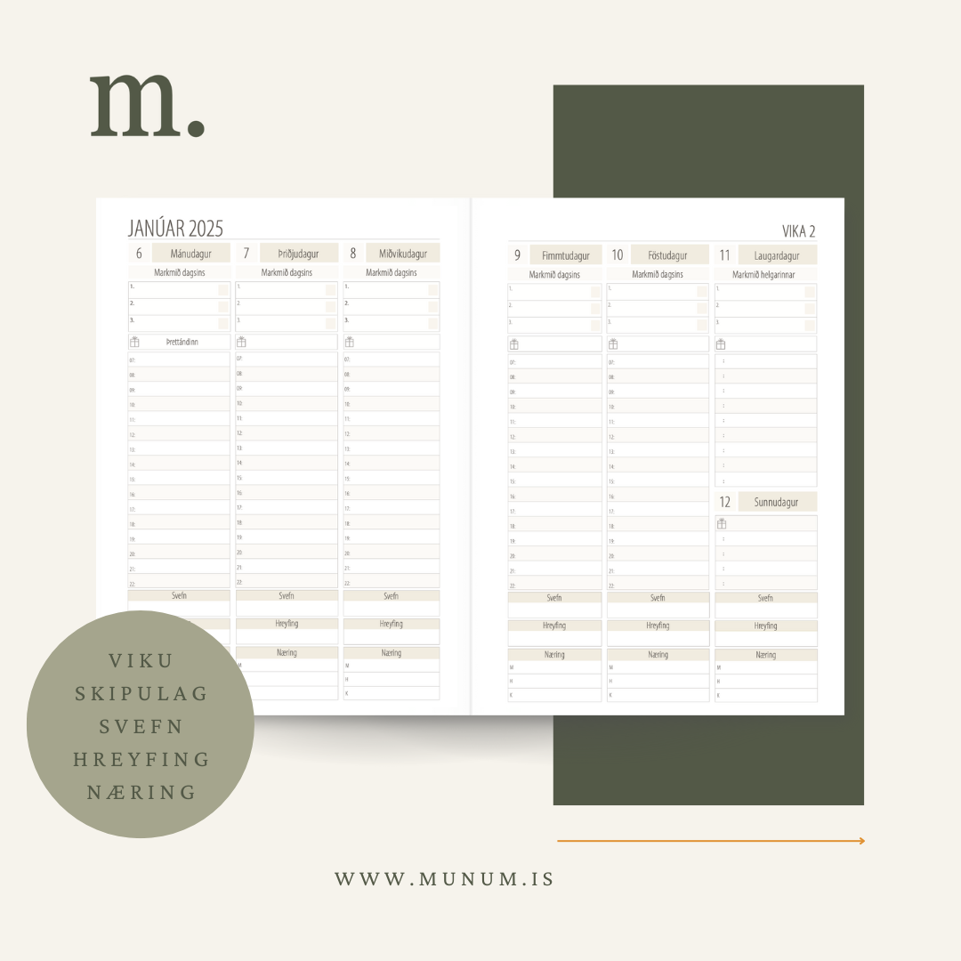 munum dagbók gorma 2026